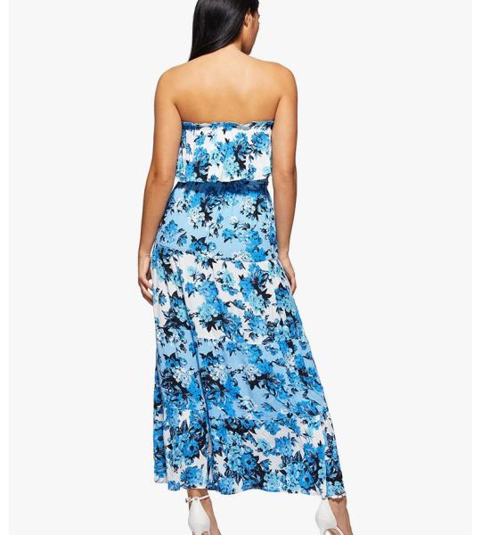 Tiered Strapless Maxi Dress